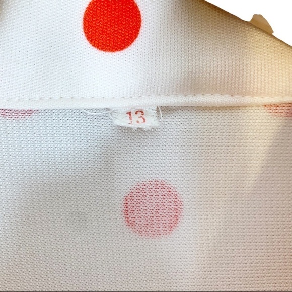 Vintage Pinup Rockabilly Polka Dot Top Size S/M - Picture 4 of 4